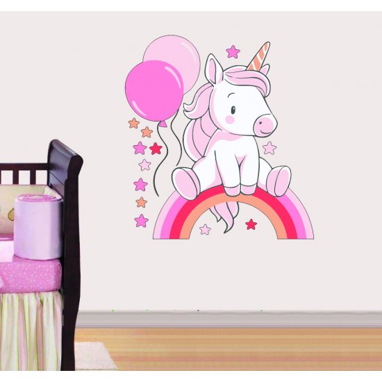 Παιδικό Αυτοκόλλητο Τοίχου - Μονόκερος 02 Παιδικό Αυτοκόλλητο Τοίχου - Μονόκερος 02